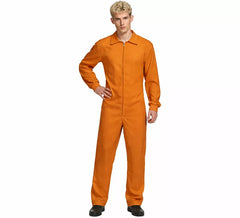 Costume da lavoratore arancione o tuta da uomo