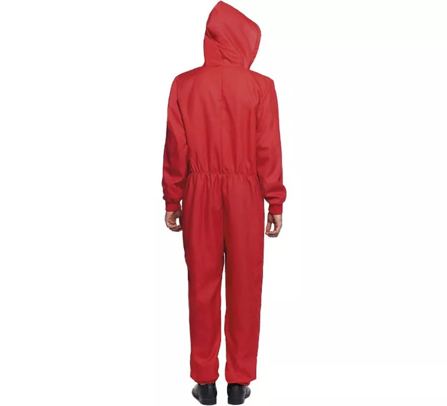 Translation missing: it.Disfraz o Mono trabajador rojo para hombre