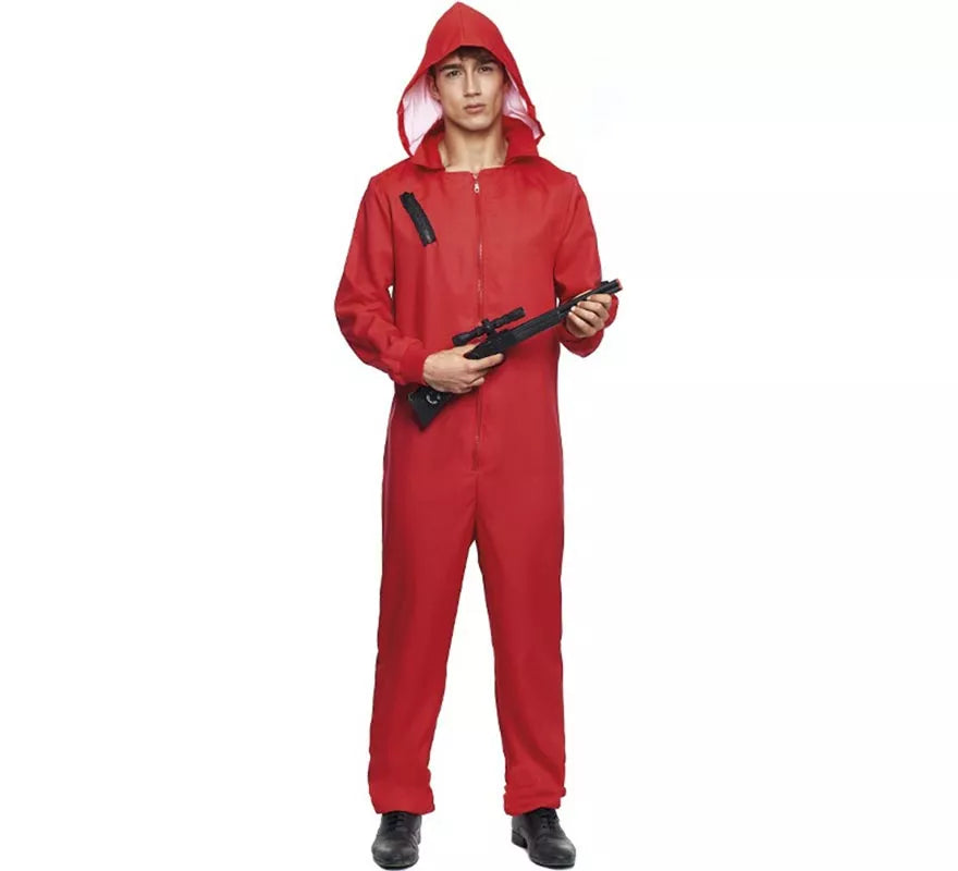 Translation missing: es.Disfraz o Mono trabajador rojo para hombre