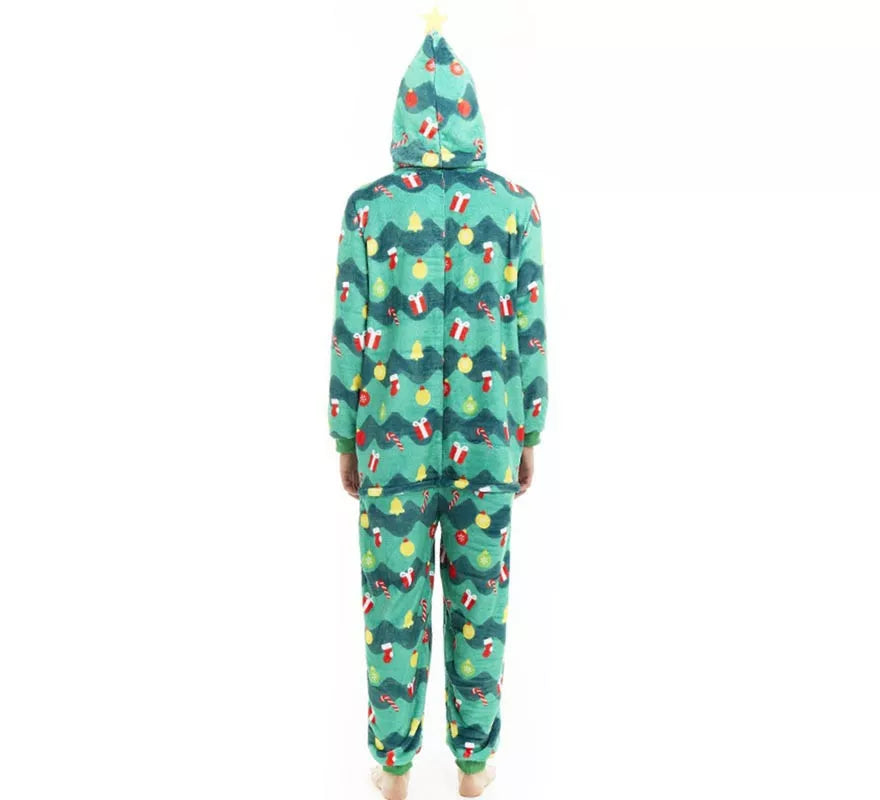 Translation missing: it.Disfraz o Pijama Árbol de Navidad con capucha para adulto