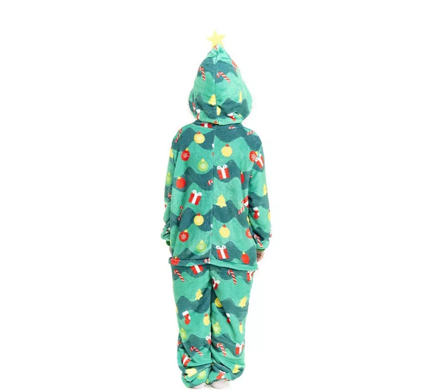 Translation missing: it.Disfraz o Pijama Árbol de Navidad con capucha para niños