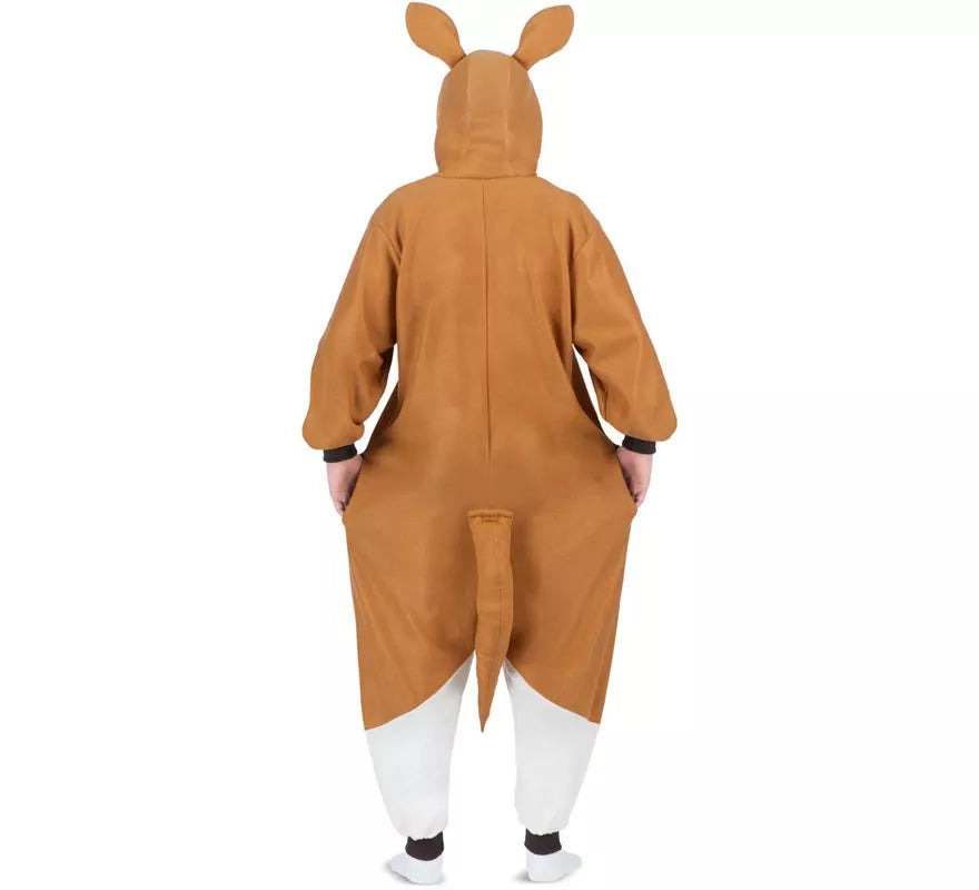Translation missing: it.Disfraz o Pijama de Canguro con capucha y peluche para adulto