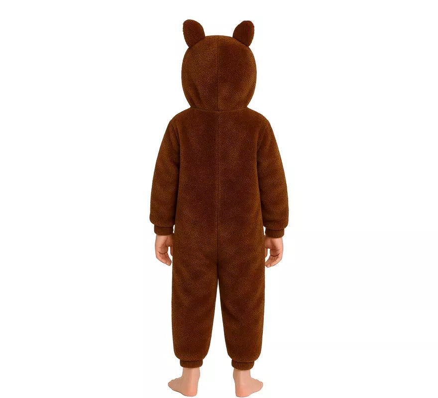 Translation missing: it.Disfraz o Pijama de Monstruo Lulú marrón para niños