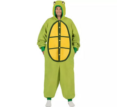 Costume da Tartaruga o Pigiama con cappuccio e coda per adulto