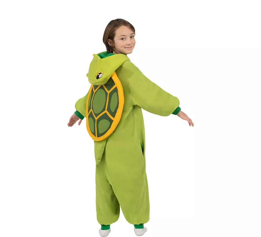 Translation missing: it.Disfraz o Pijama de Tortuga con capucha y cola para niños