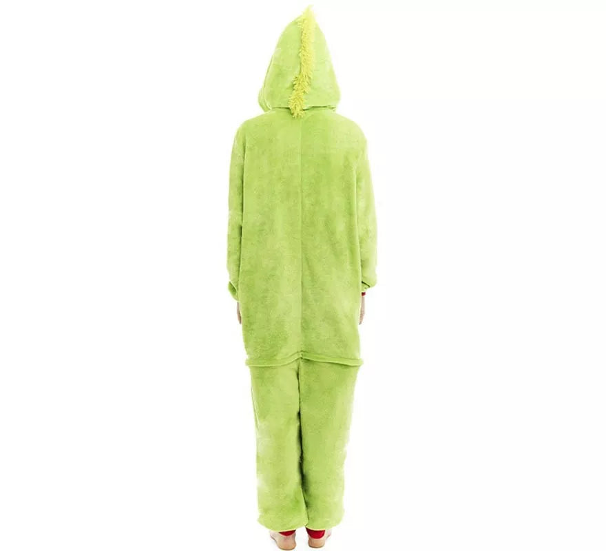 Translation missing: it.Disfraz o Pijama Duende Navideño verde para adulto