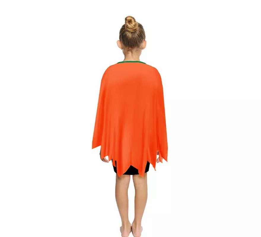 Translation missing: it.Disfraz o Poncho Calabaza feliz naranja infantil de 65 cm