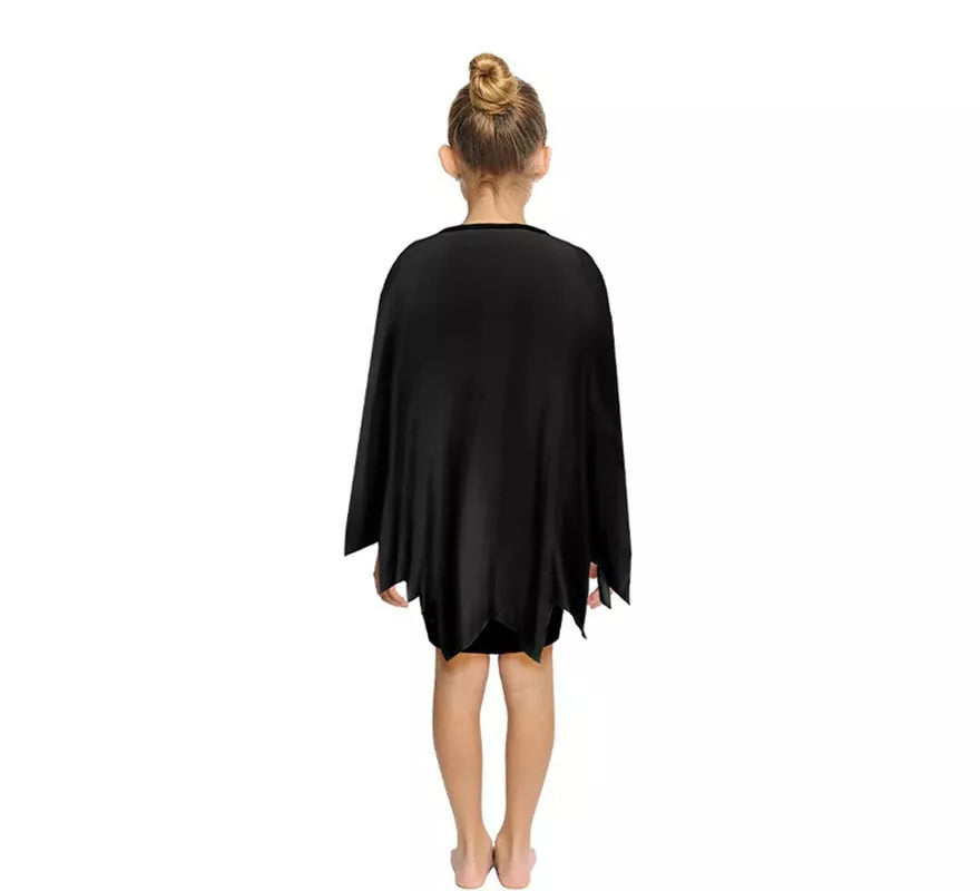Translation missing: it.Disfraz o Poncho Calabaza feliz negra infantil de 65 cm
