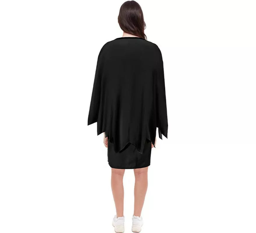 Translation missing: it.Disfraz o Poncho Calabaza negro tenebrosa adulto de 75 cm