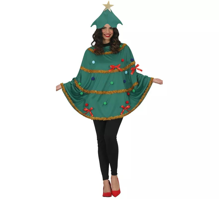 Translation missing: it.Disfraz o Poncho de Árbol de Navidad para mujer