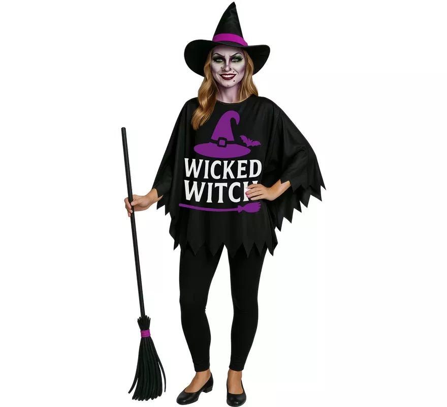 Translation missing: it.Disfraz o Poncho de Bruja con Sombrero para mujer