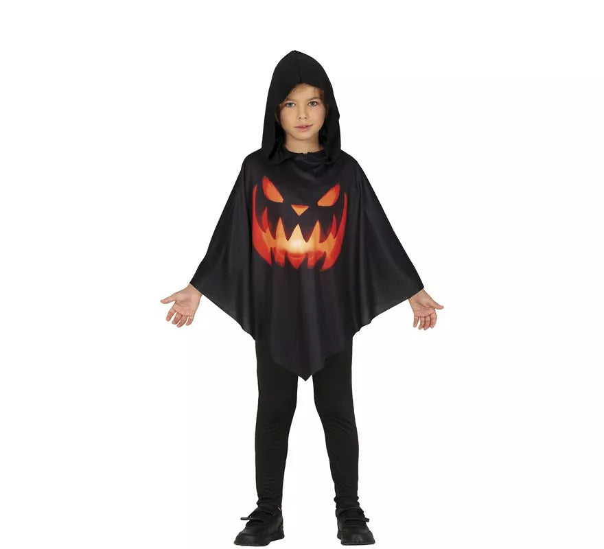 Translation missing: it.Disfraz o Poncho de Calabaza para niños