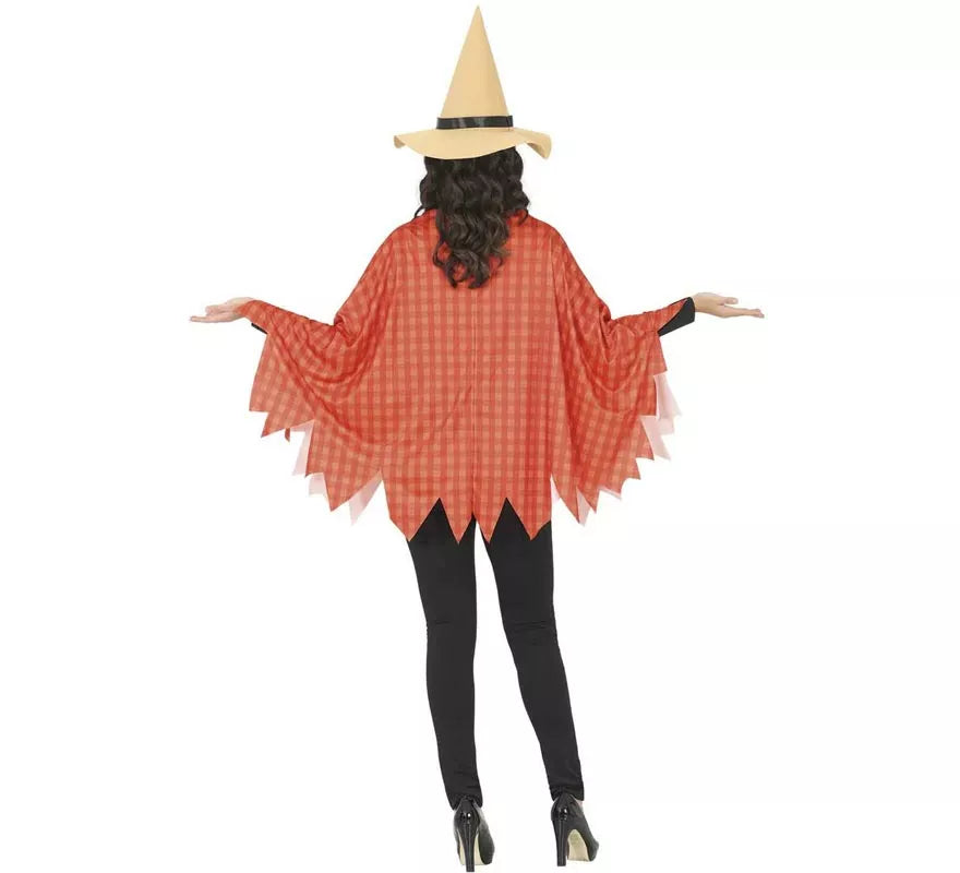 Translation missing: it.Disfraz o Poncho de Espantapájaros con Sombrero para mujer