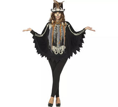 Costume da scheletro o poncho per donna
