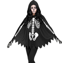 Costume da scheletro o poncho per donna