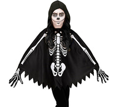 Costume da scheletro o poncho per bambine