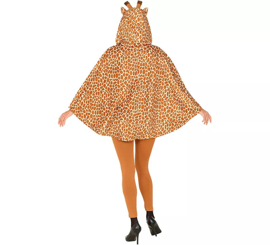 Translation missing: it.Disfraz o Poncho de Jirafa con Capucha para adulto