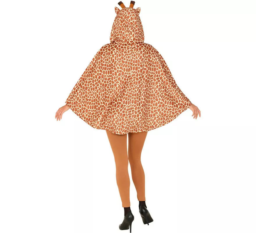Translation missing: es.Disfraz o Poncho de Jirafa con Capucha para adulto