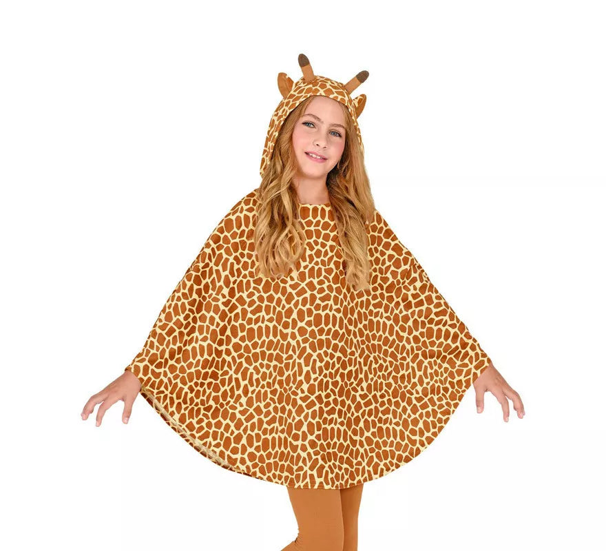 Translation missing: it.Disfraz o Poncho de Jirafa con Capucha para niños