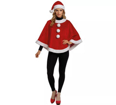Costume da Mamma Natale o poncho per donna