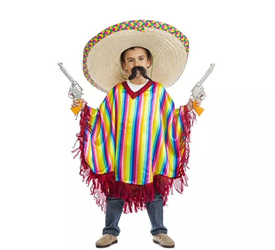 Translation missing: es.Disfraz o Poncho de Mexicano para niño