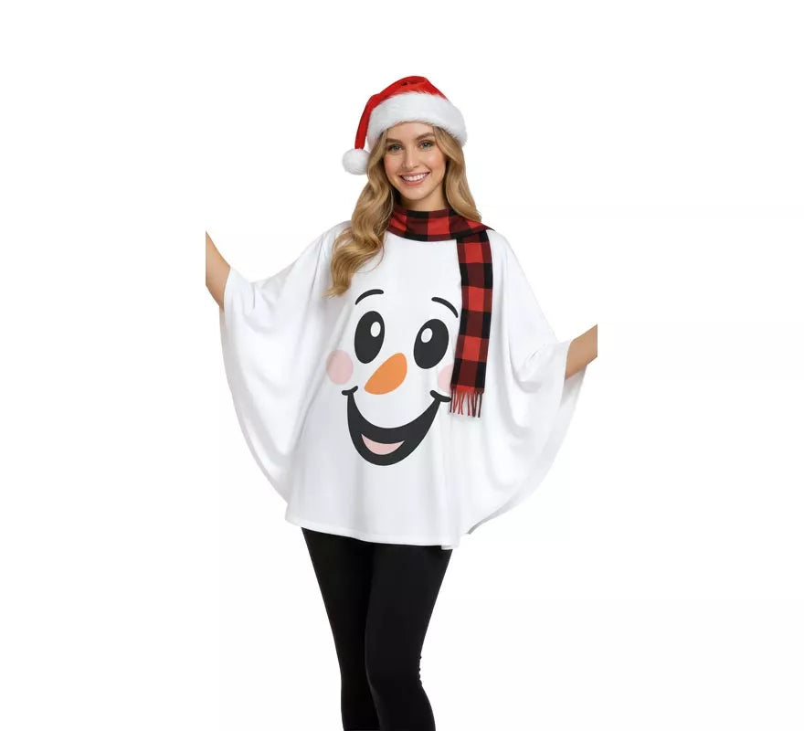 Translation missing: it.Disfraz o Poncho de Muñeco de Nieve para mujer