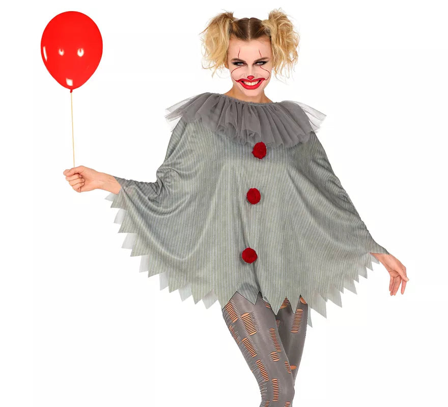 Translation missing: it.Disfraz o Poncho de Payaso Aterrador para adultos