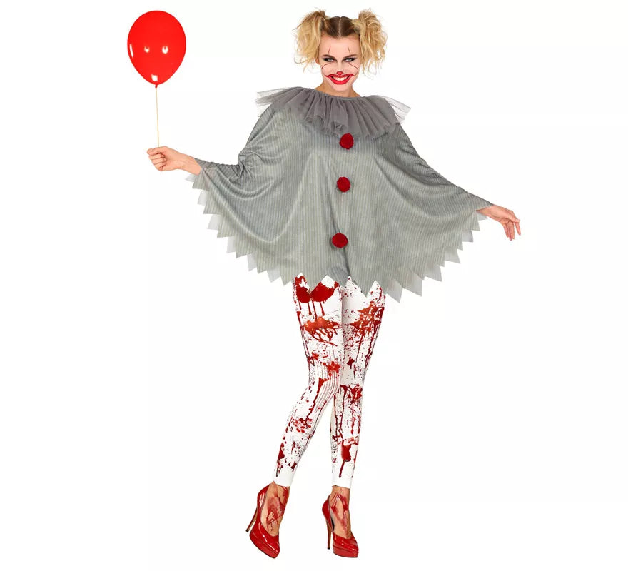 Translation missing: it.Disfraz o Poncho de Payaso Aterrador para adultos
