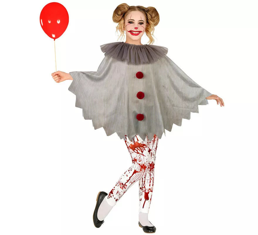 Translation missing: es.Disfraz o Poncho de Payaso Aterrador para niños