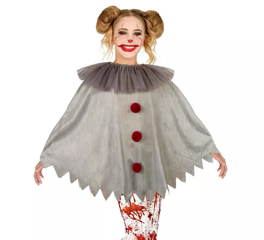 Translation missing: es.Disfraz o Poncho de Payaso Aterrador para niños