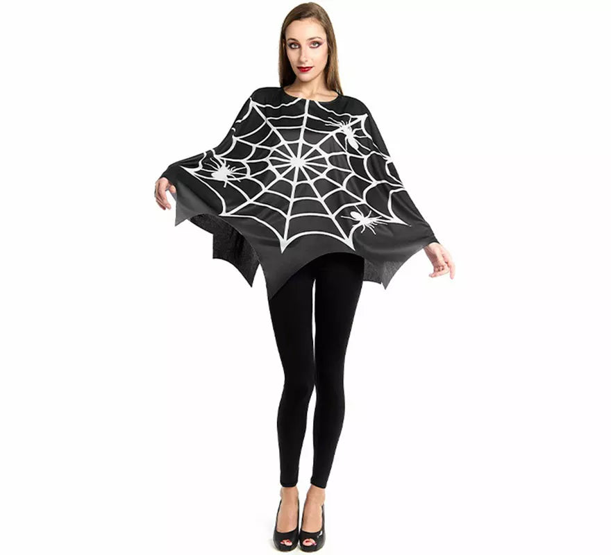 Translation missing: it.Disfraz o Poncho de Telaraña Horripilante para mujer