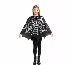 Costume o poncho da ragnatela inquietante per bambine