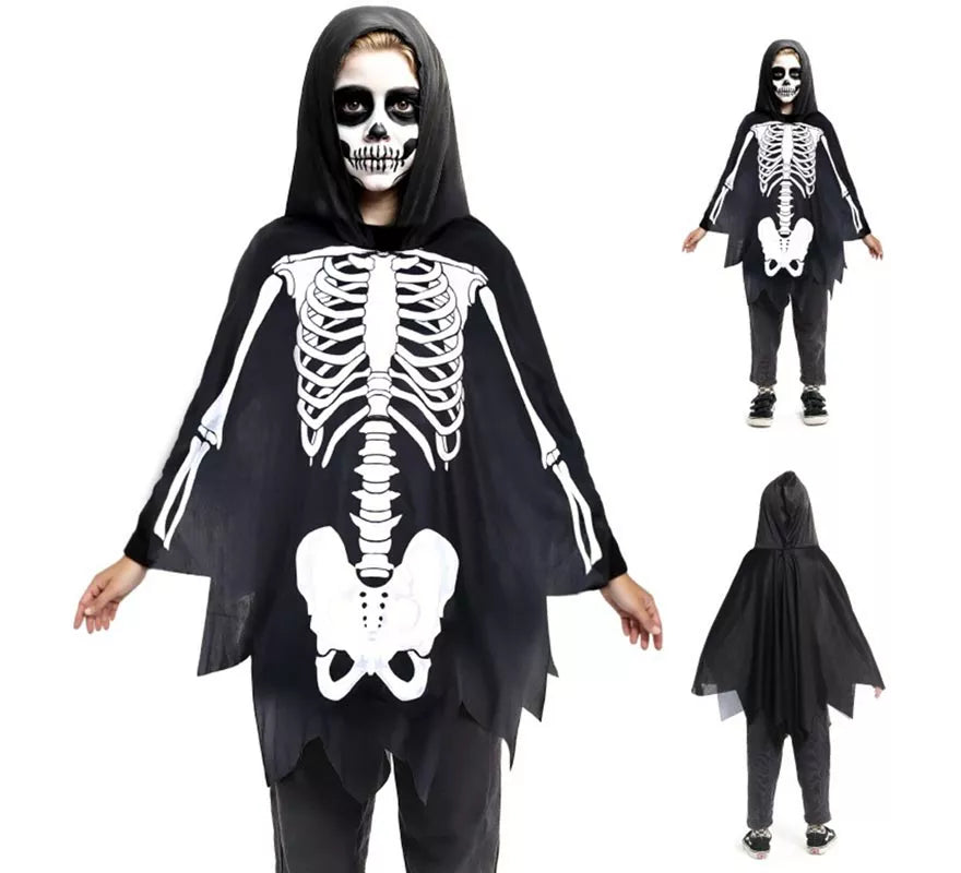 Translation missing: it.Disfraz o Poncho Esqueleto Infantil