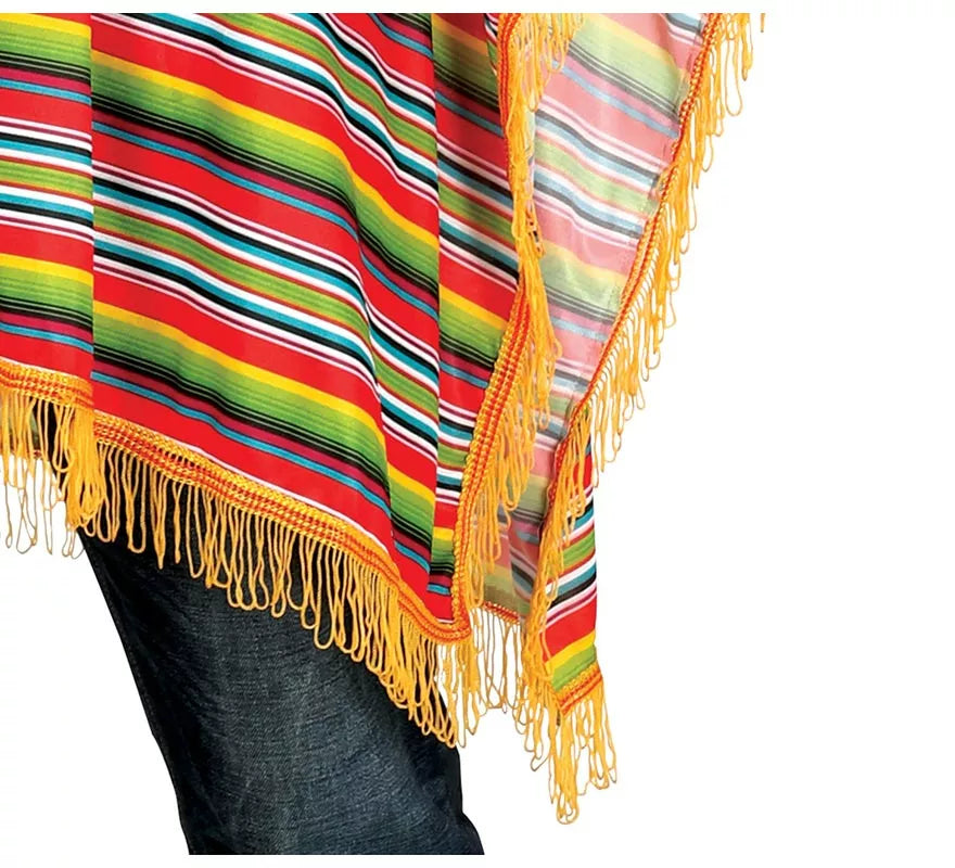 Translation missing: es.Disfraz o Poncho Mexicano multicolor para hombre