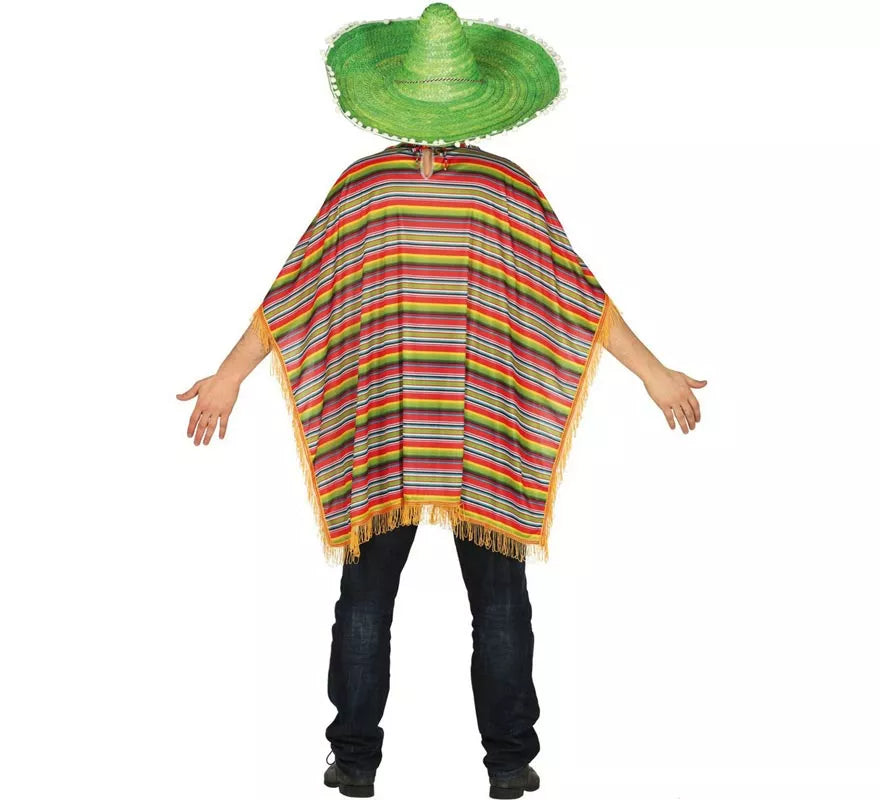 Translation missing: it.Disfraz o Poncho Mexicano multicolor para hombre