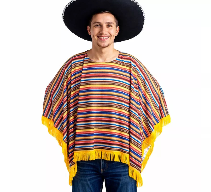 Translation missing: it.Disfraz o Poncho Mexicano para adultos