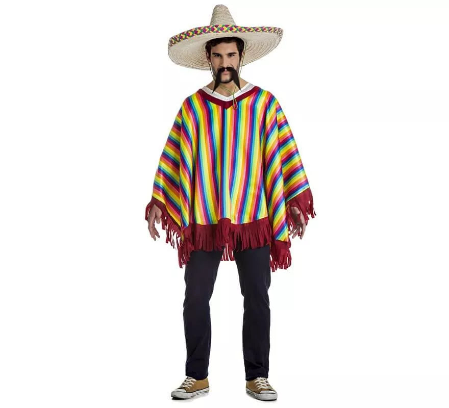 Translation missing: it.Disfraz o Poncho Mexicano para hombre