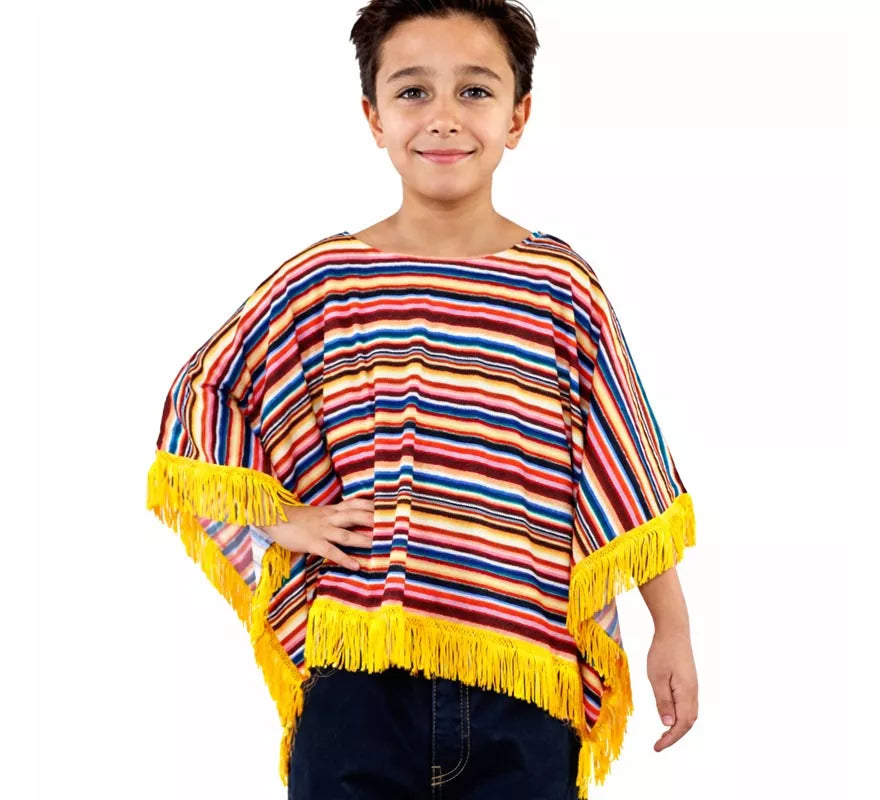 Translation missing: it.Disfraz o Poncho Mexicano para niños