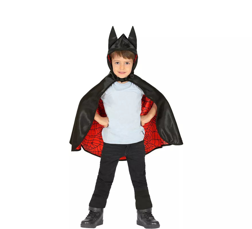 Translation missing: it.Disfraz o Poncho reversible:Super Héroe Araña y Murciélago Infantil