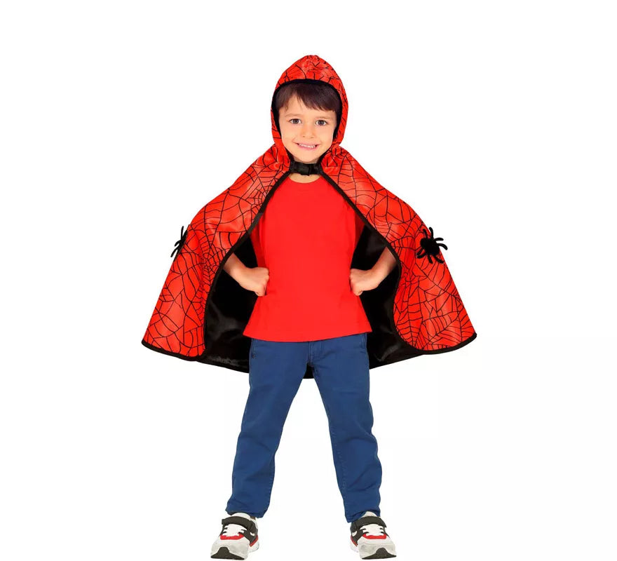 Translation missing: it.Disfraz o Poncho reversible:Super Héroe Araña y Murciélago Infantil