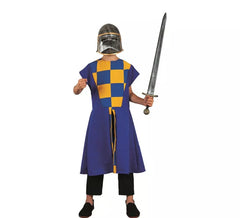 Costume medievale scozzese blu o sopravveste per bambini
