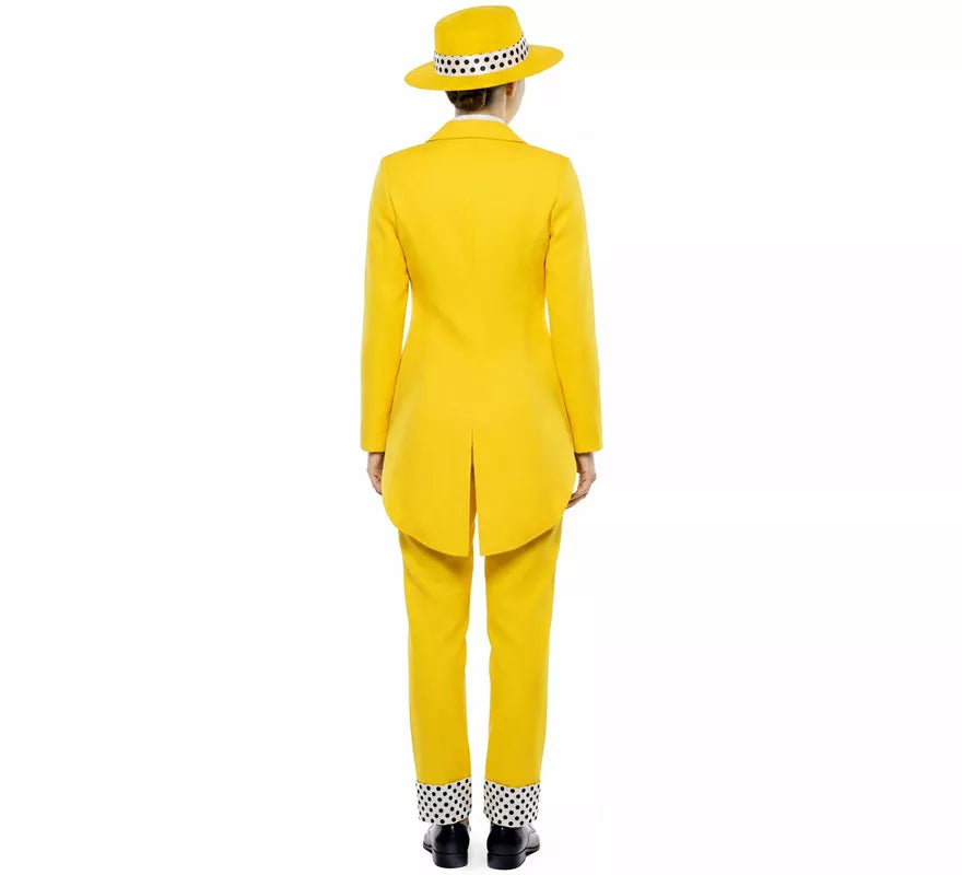 Disfraz o Traje amarillo con Sombrero para mujer