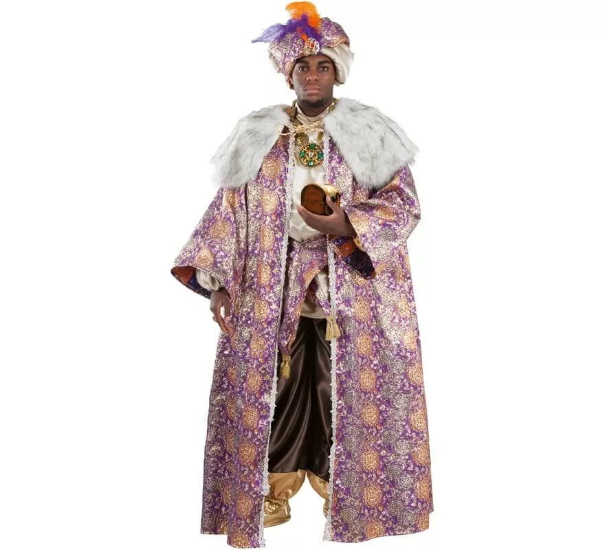 Translation missing: it.Disfraz o Traje de Rey Mago Baltasar DELUXE para hombre
