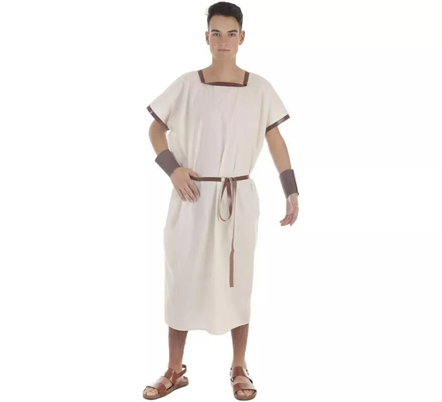 Translation missing: es.Disfraz o Túnica Beige de Romano para hombre