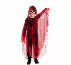 Costume o tunica da spirito maligno rosso per ragazzi