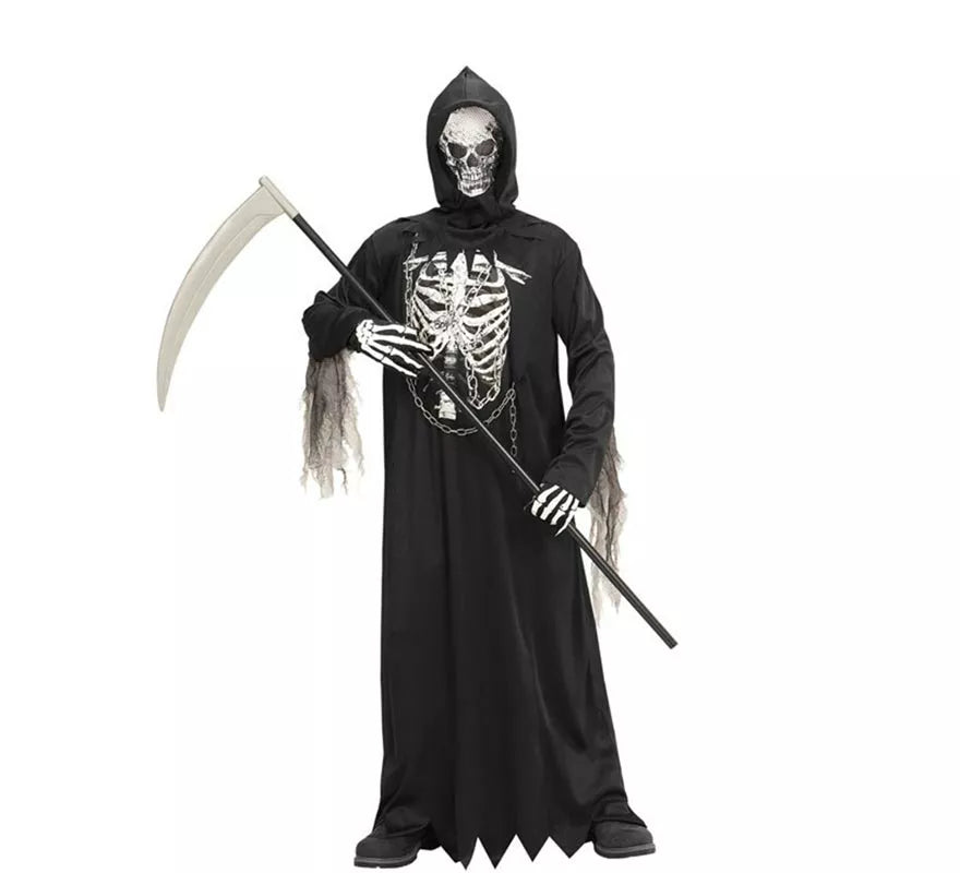 Translation missing: it.Disfraz o Túnica de La Muerte Encapuchada con Máscara para niño