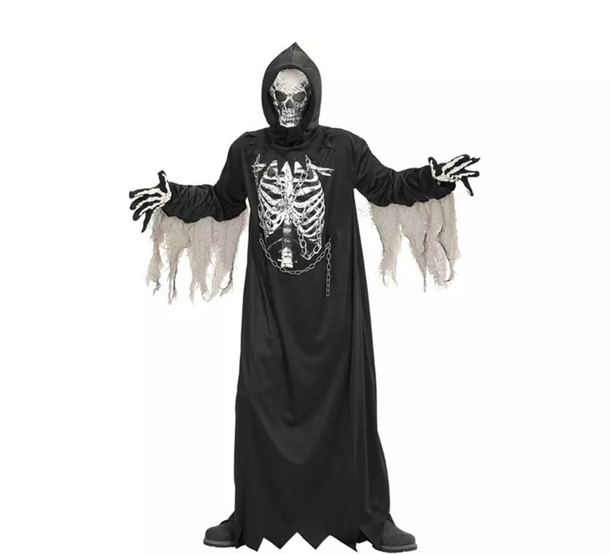 Translation missing: es.Disfraz o Túnica de La Muerte Encapuchada con Máscara para niño