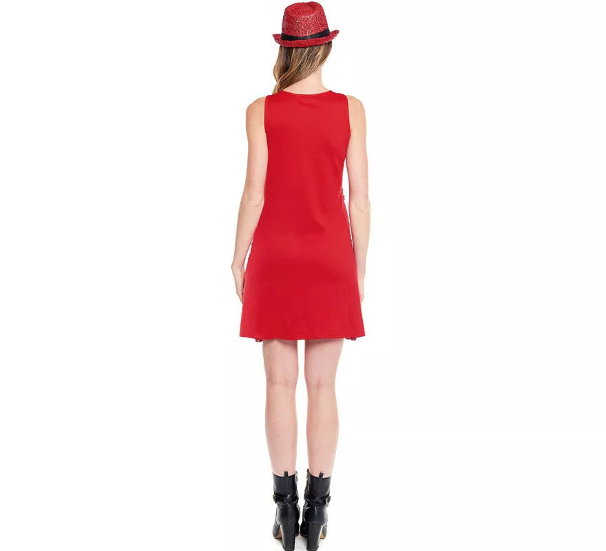 Translation missing: es.Disfraz o Vestido de Lentejuelas Rojo para mujer