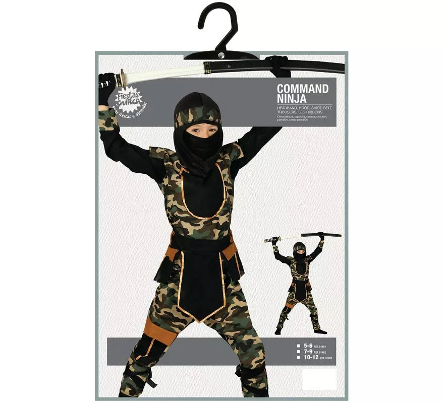 Translation missing: it.Disfraz para niños de Ninja Comando