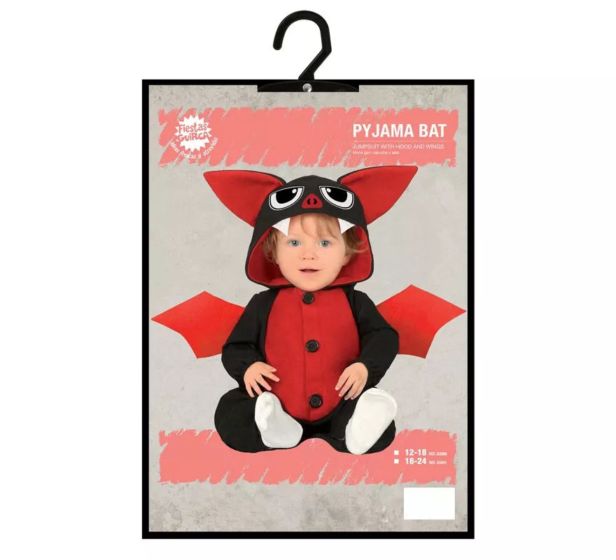 Translation missing: es.Disfraz Pijama de Murciélago Vampiro para bebé
